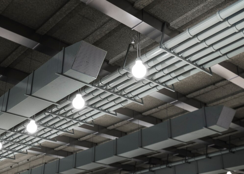 Commercial HVAC ductwork and ventilation system for improved indoor air quality