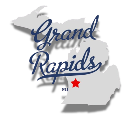 Grand Rapids Michigan map graphic