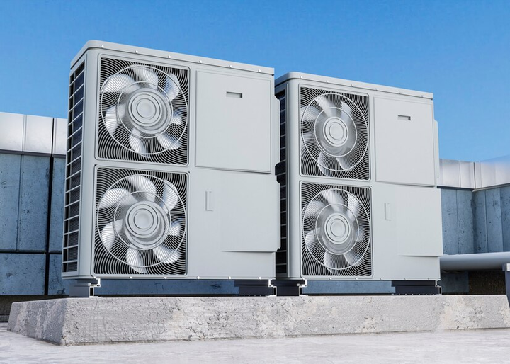 Commercial HVAC air conditioning units for heating and cooling services